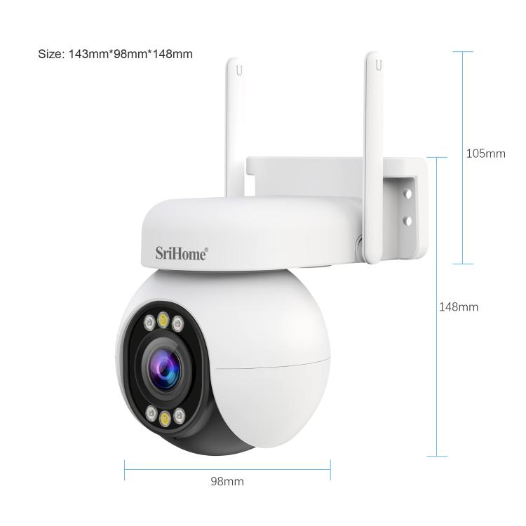 Srihome SH051 4MP 5X Optischer Zoom PTZ HD-Kamera, SH051