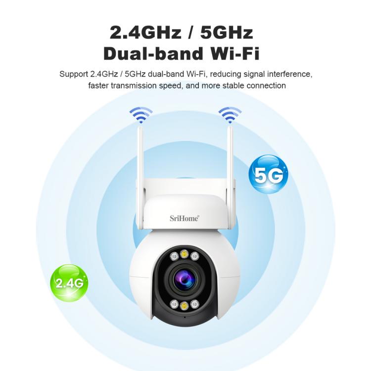 Srihome SH051 4MP 5X Optischer Zoom PTZ HD-Kamera, SH051