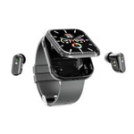 T1 TWS Kopfhörer Smartwatch, 1,8 Zoll quadratisches Display, unterstützt Bluetooth-Anrufe / Herzfrequenzmessung