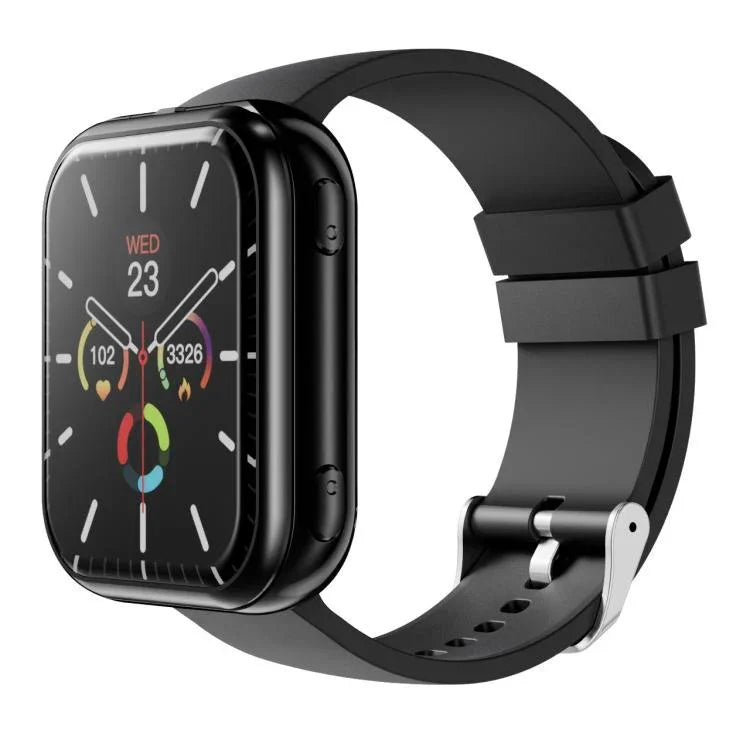 T1 TWS Kopfhörer Smartwatch, 1,8 Zoll quadratisches Display, unterstützt Bluetooth-Anrufe / Herzfrequenzmessung