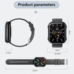 T1 TWS Kopfhörer Smartwatch, 1,8 Zoll quadratisches Display, unterstützt Bluetooth-Anrufe / Herzfrequenzmessung