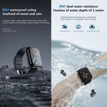 T1 TWS Kopfhörer Smartwatch, 1,8 Zoll quadratisches Display, unterstützt Bluetooth-Anrufe / Herzfrequenzmessung