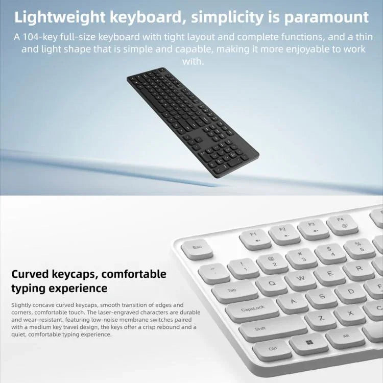 Original Xiaomi 2.4GHz Kabellose Tastatur- & Maus-Set 3, Gen3