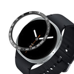 Schutzhülle aus Metall mit Lünette für Smartwatches, Stil: E-Stil, für Samsung Galaxy Watch8 Classic (46 mm), Samsung Galaxy Watch8 (44 mm) und Samsung Galaxy Watch8 (40 mm)