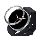 Schutzhülle aus Metall mit Lünette für Smartwatches, Stil: E-Stil, für Samsung Galaxy Watch8 Classic (46 mm), Samsung Galaxy Watch8 (44 mm) und Samsung Galaxy Watch8 (40 mm)