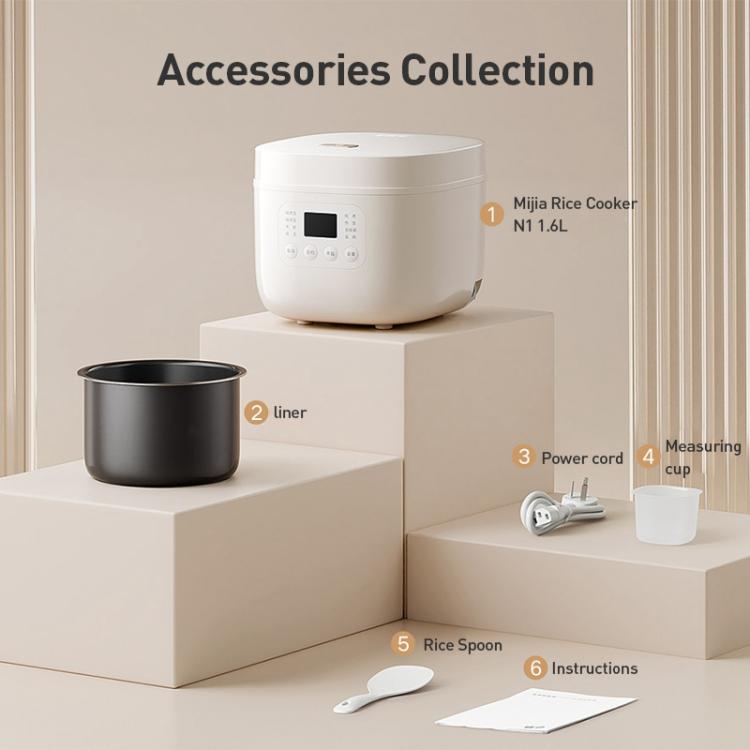 Original Xiaomi Mijia Intelligenter Reiskocher N1, CN-Stecker, 1,6L