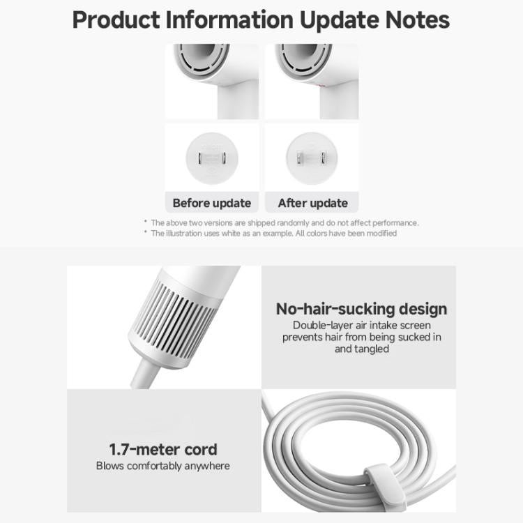 Original Xiaomi Mijia Hochgeschwindigkeits-Haartrockner H501 SE, US-Stecker