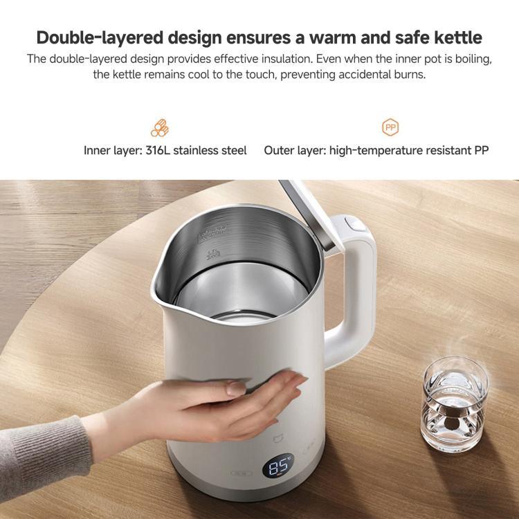 Original Xiaomi Mijia 1,7 l 1800 W Wasserkocher mit konstanter Temperatur, 3-flammig, mit chinesischem Stecker
