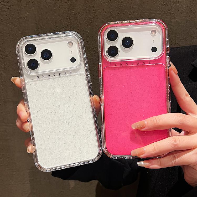 Glitzerpulver 3-in-1 TPU + PC-Handyhülle, Für iPhone 17 Pro Max, Für iPhone 17 Pro