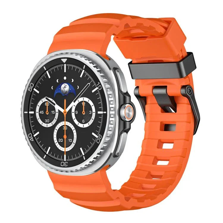 Wild Path Silikon-Uhrenarmband mit schwarzer Schnalle, passend für Samsung Galaxy Watch8 / Watch8 Classic