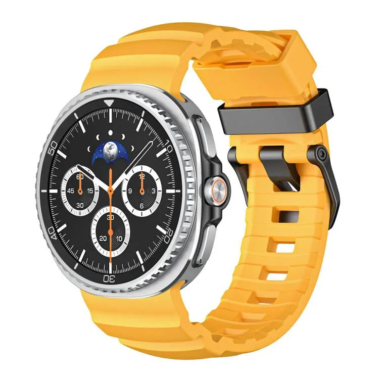 Wild Path Silikon-Uhrenarmband mit schwarzer Schnalle, passend für Samsung Galaxy Watch8 / Watch8 Classic