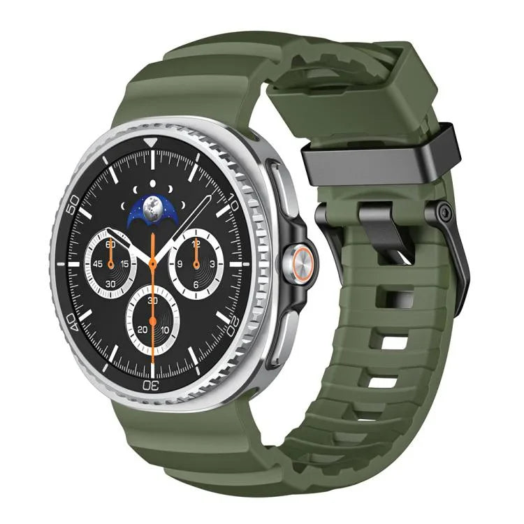 Wild Path Silikon-Uhrenarmband mit schwarzer Schnalle, passend für Samsung Galaxy Watch8 / Watch8 Classic
