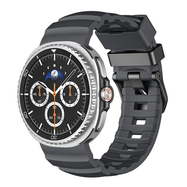 Wild Path Silikon-Uhrenarmband mit schwarzer Schnalle, passend für Samsung Galaxy Watch8 / Watch8 Classic