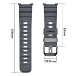 Wild Path Silikon-Uhrenarmband mit schwarzer Schnalle, passend für Samsung Galaxy Watch8 / Watch8 Classic