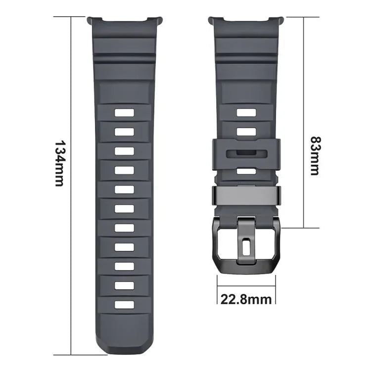 Wild Path Silikon-Uhrenarmband mit schwarzer Schnalle, passend für Samsung Galaxy Watch8 / Watch8 Classic
