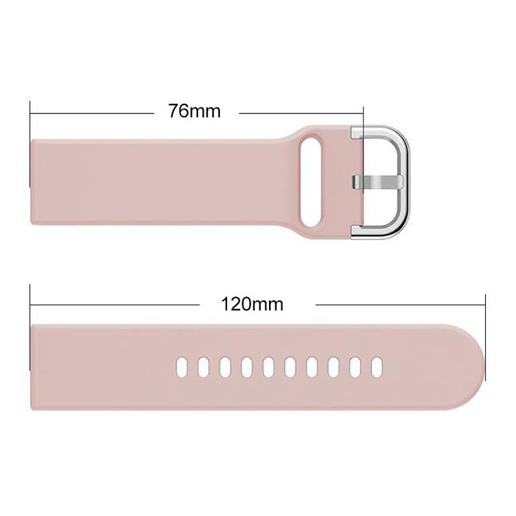 For Fitbit Versa 2 / Versa / Versa Lite xDfind Reverse Buckle Solid Color Silicone Watch Band, S, L