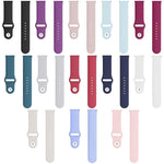 For Fitbit Versa 2 / Versa / Versa Lite xDfind Rivet Buckle Solid Color Silicone Watch Band, S, L