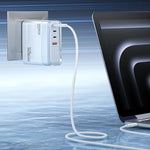 WK WP-U20 lceyon 140W GaN Multifunktionsladegerät, EU-Stecker, UK-Stecker