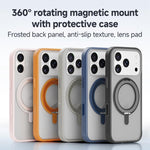 ZGA Feitian 360 Drehhalter Magsafe PC Hybrid TPU-Handyhülle, Für iPhone 17 Pro, Für iPhone 17 Pro Max