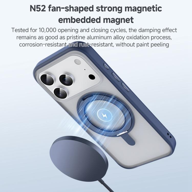 ZGA Feitian 360 Drehhalter Magsafe PC Hybrid TPU-Handyhülle, Für iPhone 17 Pro, Für iPhone 17 Pro Max