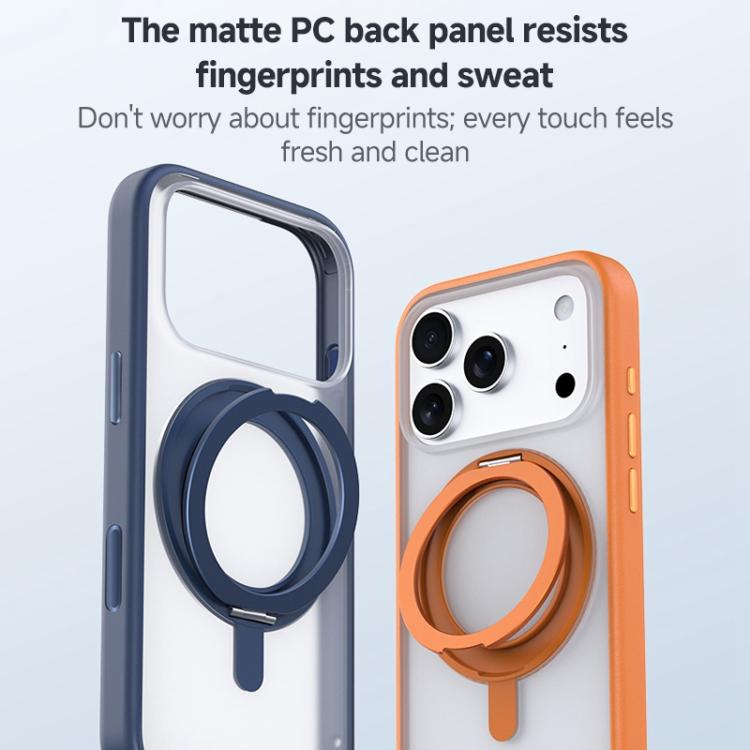 ZGA Feitian 360 Drehhalter Magsafe PC Hybrid TPU-Handyhülle, Für iPhone 17 Pro, Für iPhone 17 Pro Max