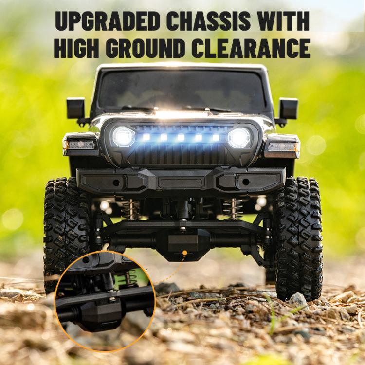 JJR/C C8801 Pro Black Warrior Edition Wrangler Simulations-Kletter-Ferngesteuertes Auto