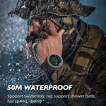 NORTH EDGE TANK 3 Outdoor Wasserdichte Herren Sportuhr mit Schrittzähler und Kompass