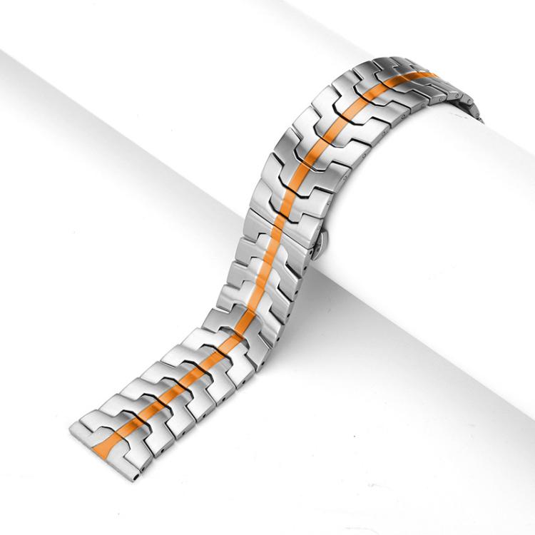 xDfind Butterfly Buckle Stainless Steel Watch Band, 22mm