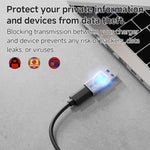 USB Lade-Datenschutzblocker, USB-A Buchse auf USB-A Stecker, Typ-C Stecker auf USB-A Buchse, Typ-C Stecker auf Typ-C Buchse, Typ-C Stecker auf USB-A Stecker