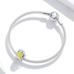 S925 Sterling Silber Bierkrugperlen DIY Armband Halskette Accessoires, Bierkrug