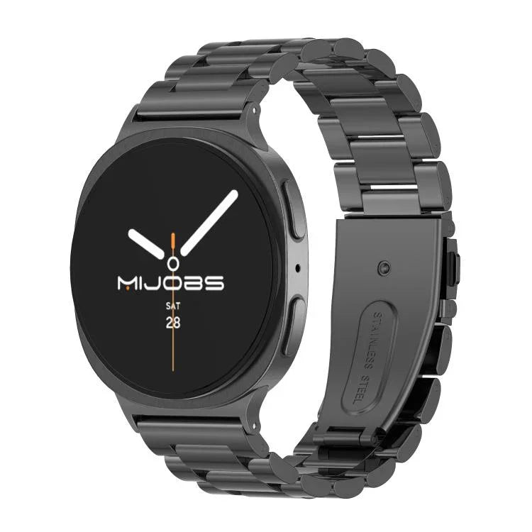 MIJOBS Three Beads Stainless Steel Watch Band, For Samsung Galaxy Watch8 / Watch8 Classic