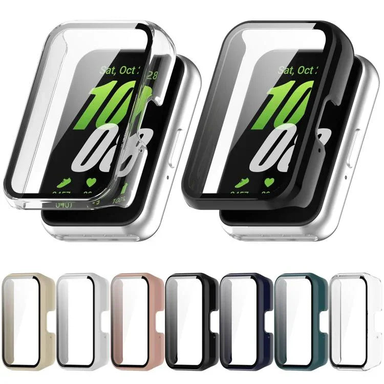 xDfind Schutzhülle aus gehärtetem Kunststoff mit integrierter PC-Schutzfolie für Samsung Galaxy Fit3