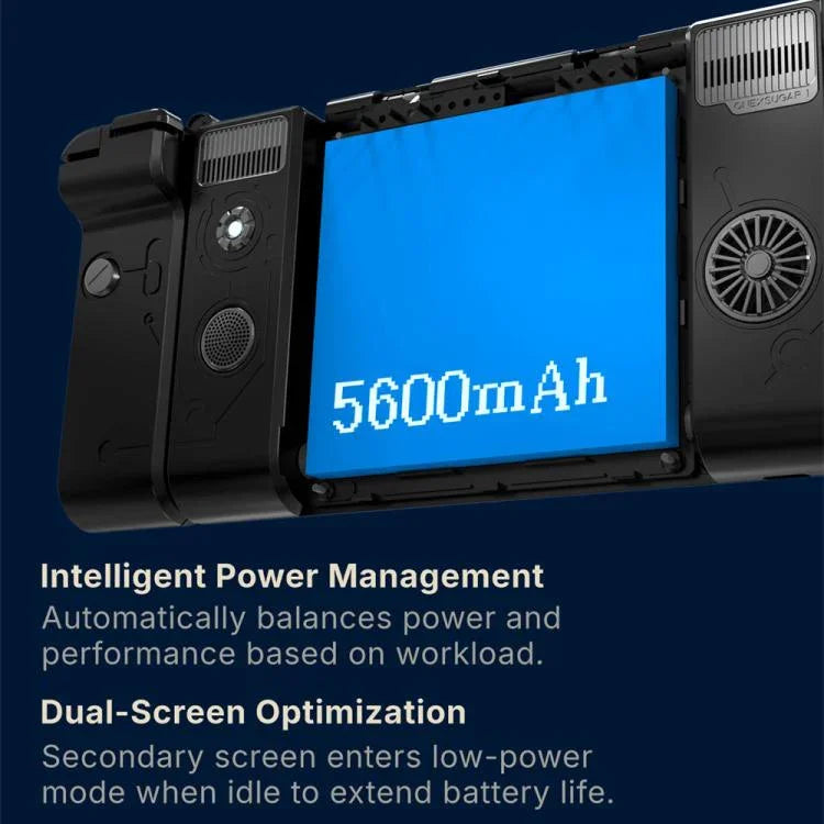 ONE-NETBOOK Sugar 1 Dual-Screen-Handheld-Spielekonsole, Android 14 Snapdragon G3 Gen3, 16 GB + 512 GB