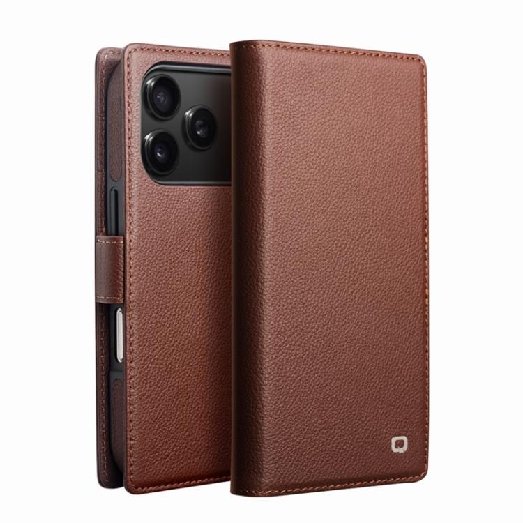 QIALINO Classics 3rd Genuine Leather Phone Case, For iPhone 17 Pro Max, For iPhone 17 Pro, For iPhone 17, For iPhone Air