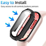 xDfind Armor Tempered Film Integrated PC Watch Protective Cover, For Xiaomi Smart Band 9 / 9 NFC, For Xiaomi Smart Band 9 Ceramic / 8