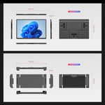Leo 14 14 Zoll erweiterter Display Dual Portable Monitor, US Stecker, UK Stecker, EU Stecker