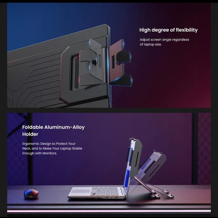 Leo 14 14 Zoll erweiterter Display Dual Portable Monitor, US Stecker, UK Stecker, EU Stecker
