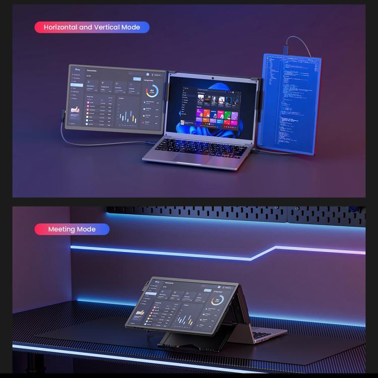 Leo 14 14 Zoll erweiterter Display Dual Portable Monitor, US Stecker, UK Stecker, EU Stecker