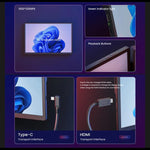 Leo 14 14 Zoll erweiterter Display Dual Portable Monitor, US Stecker, UK Stecker, EU Stecker