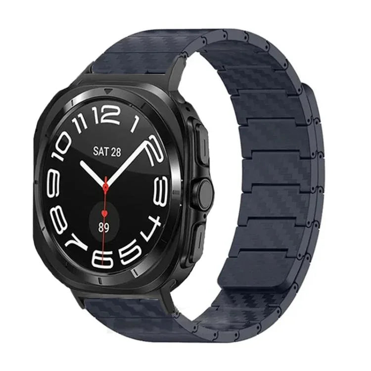 Magnetisches Uhrenarmband aus Carbonfaser, für Samsung Galaxy Watch Ultra 47 mm / Ultra 2025, für Samsung Galaxy Watch8 / Watch8 Classic
