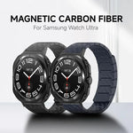 Magnetisches Uhrenarmband aus Carbonfaser, für Samsung Galaxy Watch Ultra 47 mm / Ultra 2025, für Samsung Galaxy Watch8 / Watch8 Classic
