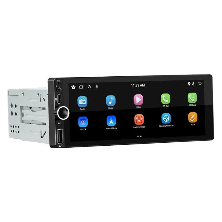 F6021 6,86 Zoll IPS-Bildschirm Auto 1Din MP5 Player Unterstützung CarPlay & Android Auto, F6021
