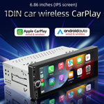 F6021 6,86 Zoll IPS-Bildschirm Auto 1Din MP5 Player Unterstützung CarPlay & Android Auto, F6021