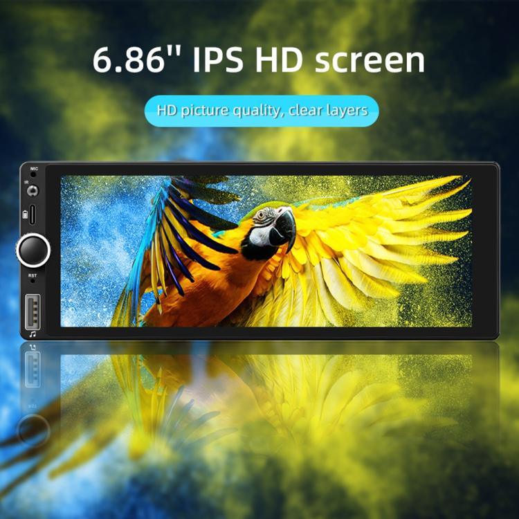F6021 6,86 Zoll IPS-Bildschirm Auto 1Din MP5 Player Unterstützung CarPlay & Android Auto, F6021