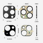 XDcase Titanium Alloy Hollow Camera Lens Protector, For iPhone 13 / 13 mini