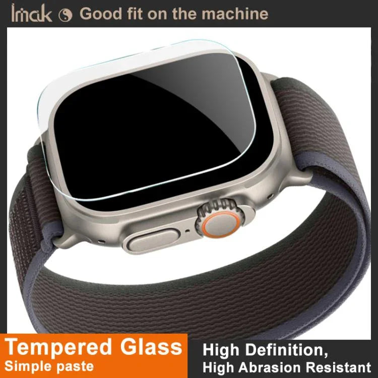 IMAK Schutzfolie aus gehärtetem Glas für Apple Watch Ultra 1/2/3 (49 mm)