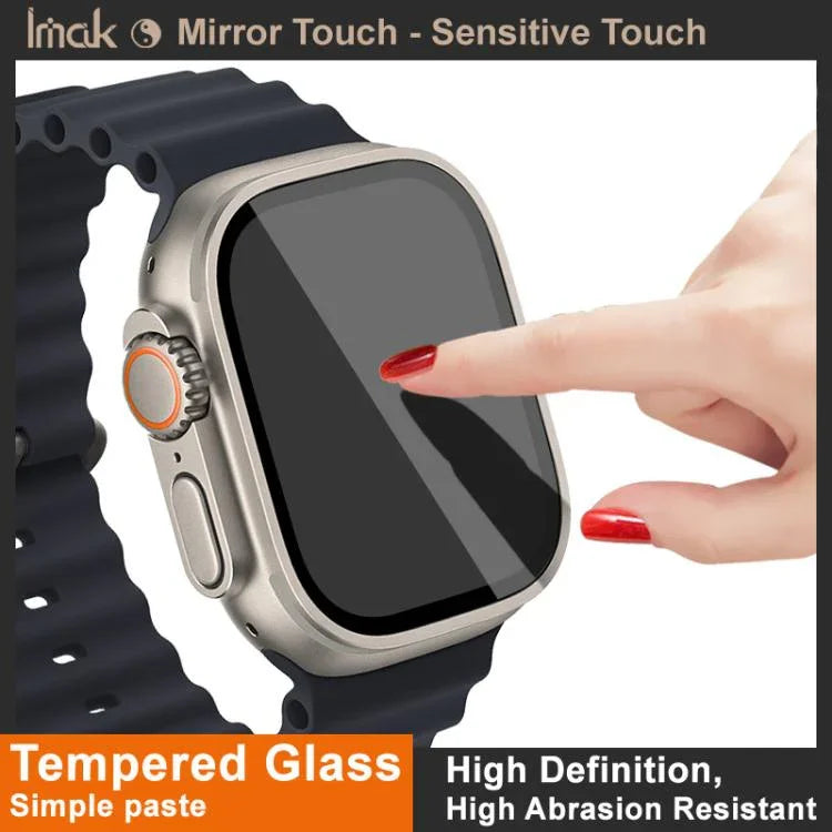IMAK Schutzfolie aus gehärtetem Glas für Apple Watch Ultra 1/2/3 (49 mm)