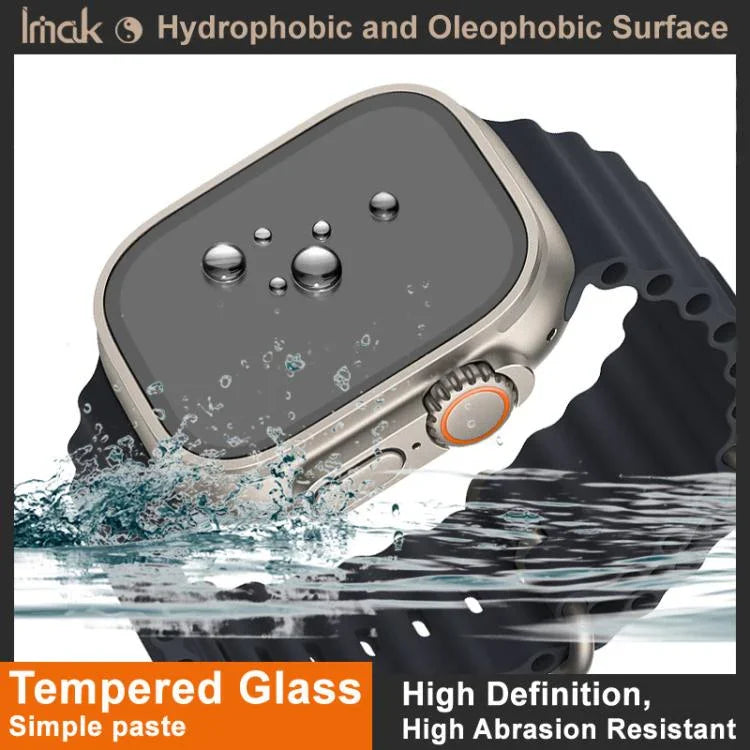 IMAK Schutzfolie aus gehärtetem Glas für Apple Watch Ultra 1/2/3 (49 mm)