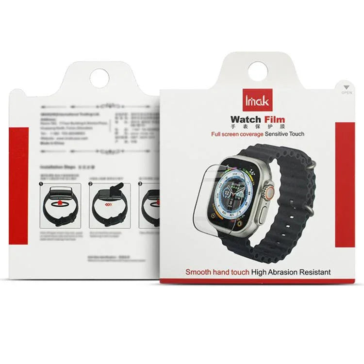 IMAK Schutzfolie aus gehärtetem Glas für Apple Watch Ultra 1/2/3 (49 mm)