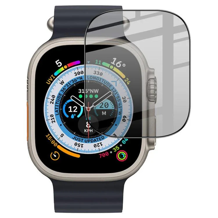 imak HD Vollbild-Sichtschutzfolie aus gehärtetem Glas, für Apple Watch Ultra 1/2/3 49 mm